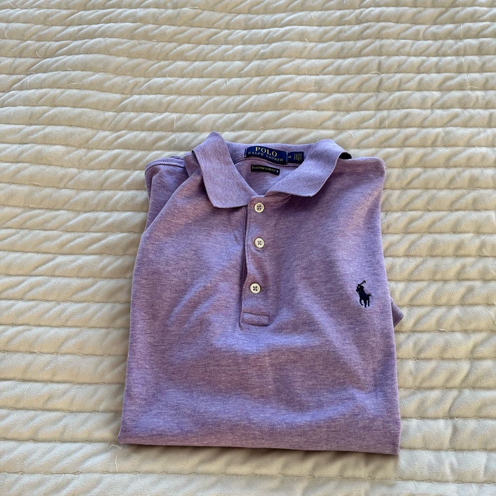 Purple mens polo